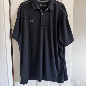 Under Armour Men's Black Polo Shirt XXL